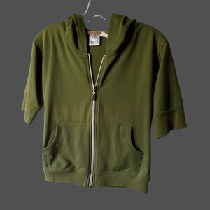 M.S Women hoody army green size small